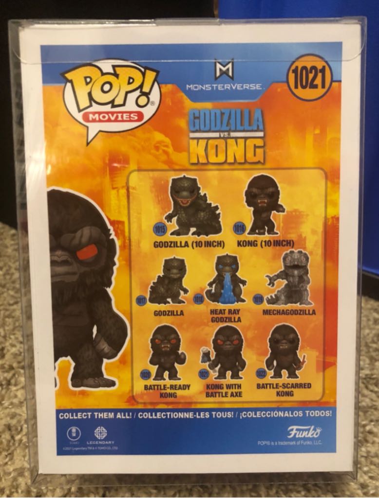 Funko Pop! 1021 Kong With Battle Axe - Godzilla vinyl figure collectible [Barcode 889698509534] - Main Image 2