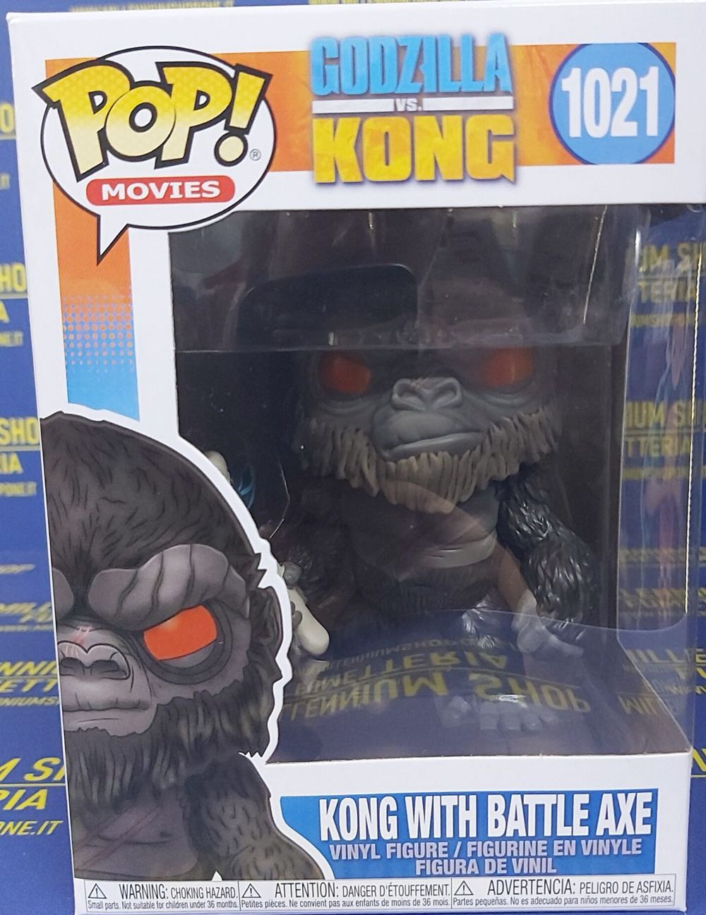 Funko Pop! 1021 Kong With Battle Axe - Godzilla vinyl figure collectible [Barcode 889698509534] - Main Image 4