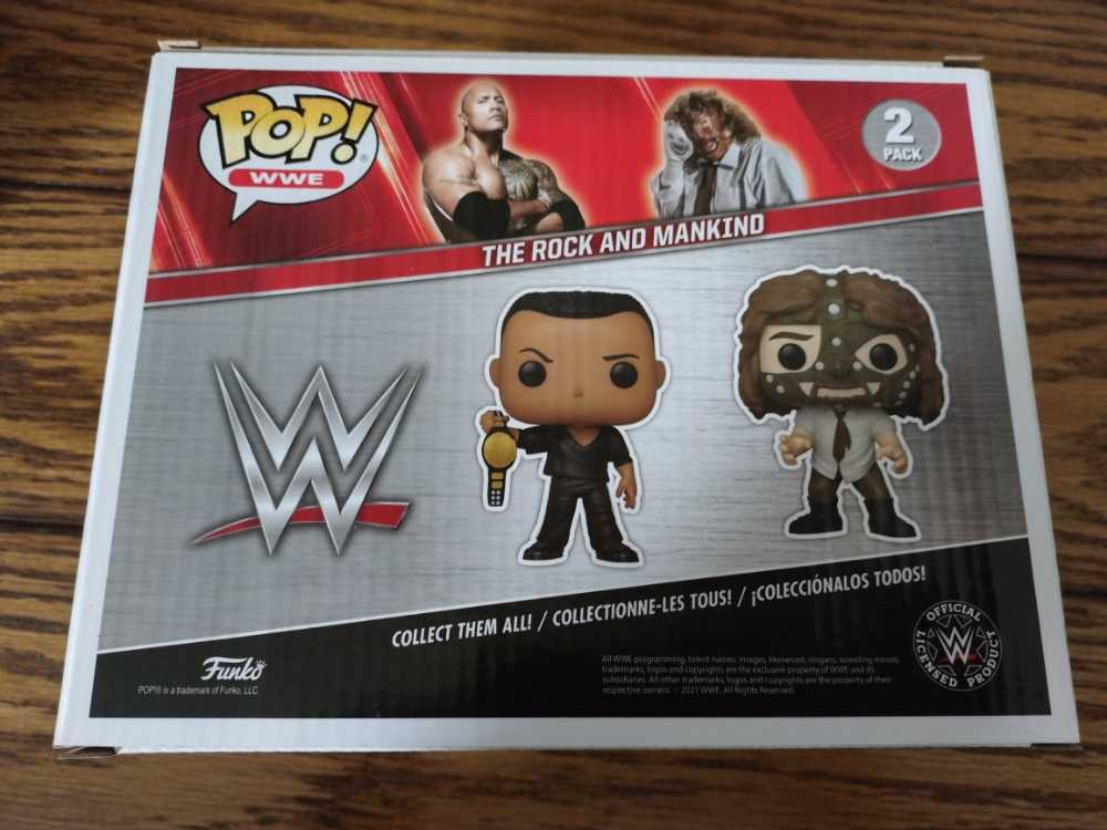 WWE:  01 The Rock and Mankind - WWE vinyl figure collectible [Barcode 889698546119] - Main Image 3