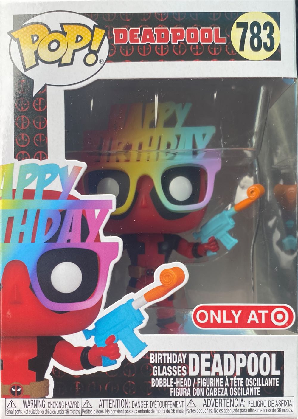 Deadpool Birthday Glasses - Deadpool vinyl figure collectible [Barcode 889698546874] - Main Image 2