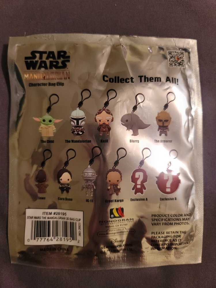 Character Bag Clip The Mandalorian Exclusive A  - Star Wars vinyl figure collectible [Barcode 077764281952] - Main Image 3