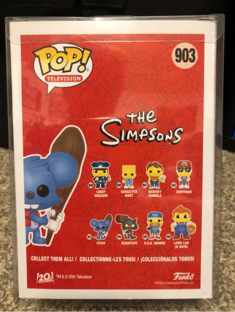 Itchy - The Simpsons vinyl figure collectible [Barcode 889698529587] - Main Image 2