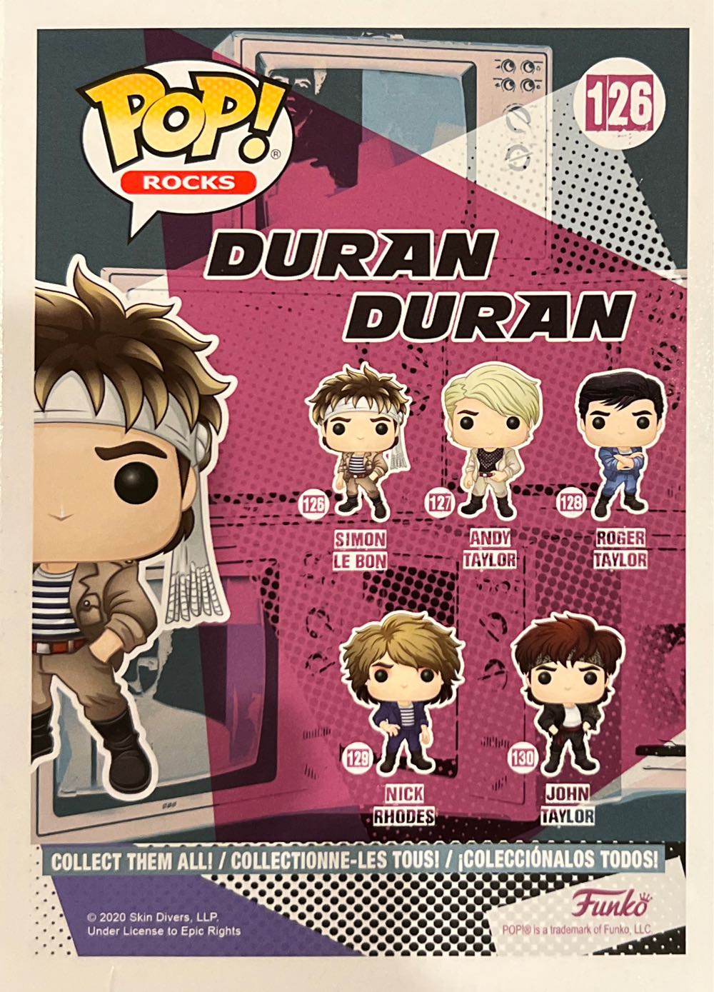 Simon Le Bon - Duran Duran vinyl figure collectible [Barcode 889698412346] - Main Image 3