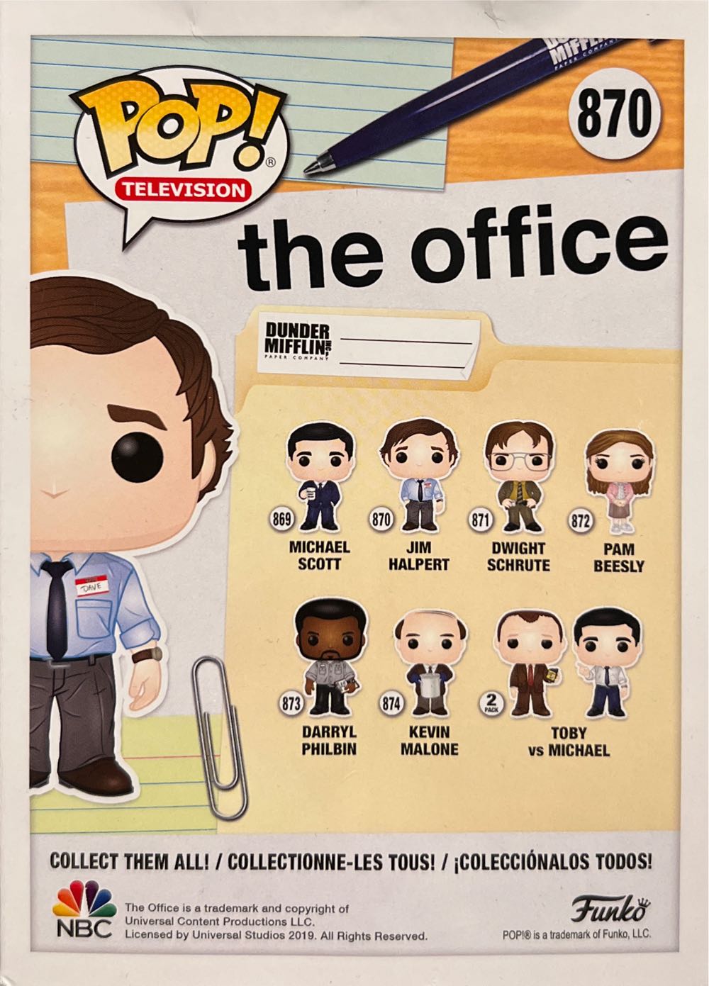 Jim Halpert - Funko vinyl figure collectible [Barcode 889698349031] - Main Image 3