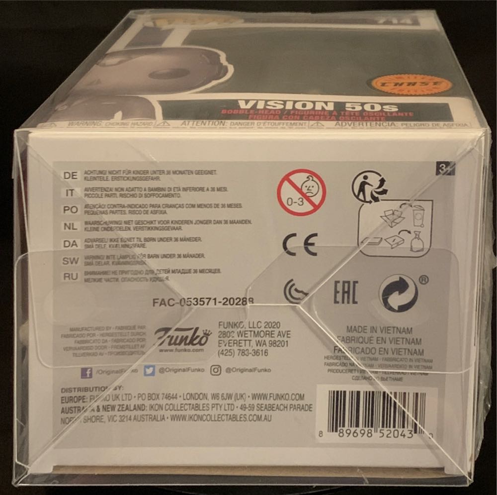 Vision 50s (Chase) - Marvel Universe vinyl figure collectible [Barcode 889698520430] - Main Image 4