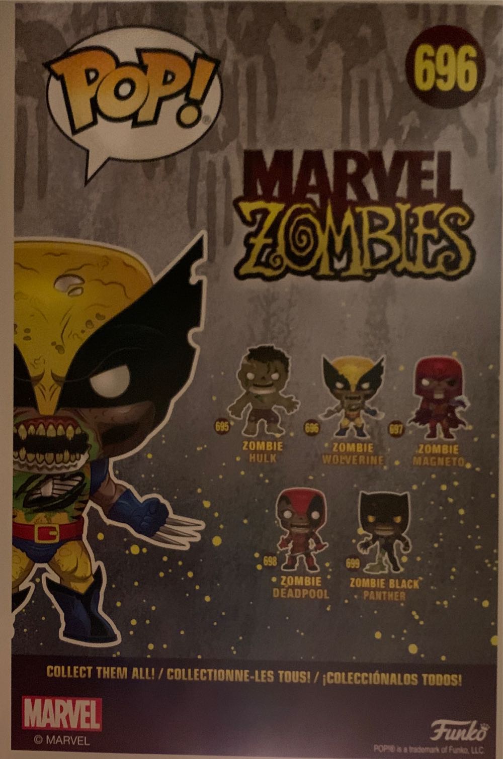 Marvel Zombie Wolverine 10” - Marvel Universe vinyl figure collectible [Barcode 889698516556] - Main Image 2