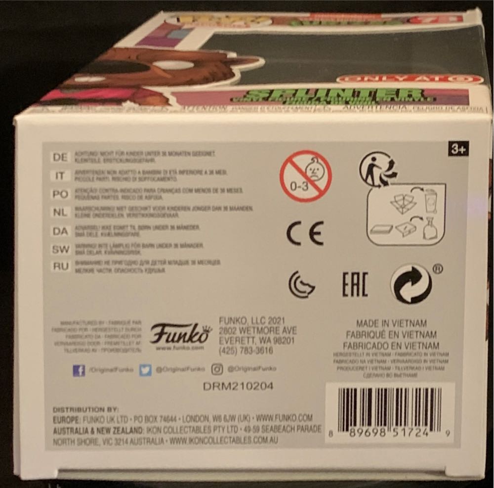 Splinter - Teenage Mutant Ninja Turtles vinyl figure collectible [Barcode 889698517249] - Main Image 4