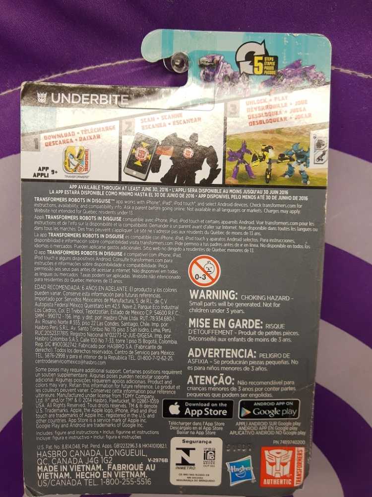 Transformers Robots In Disguise - Underbite - Transformers vinyl figure collectible [Barcode 63054729] - Main Image 2