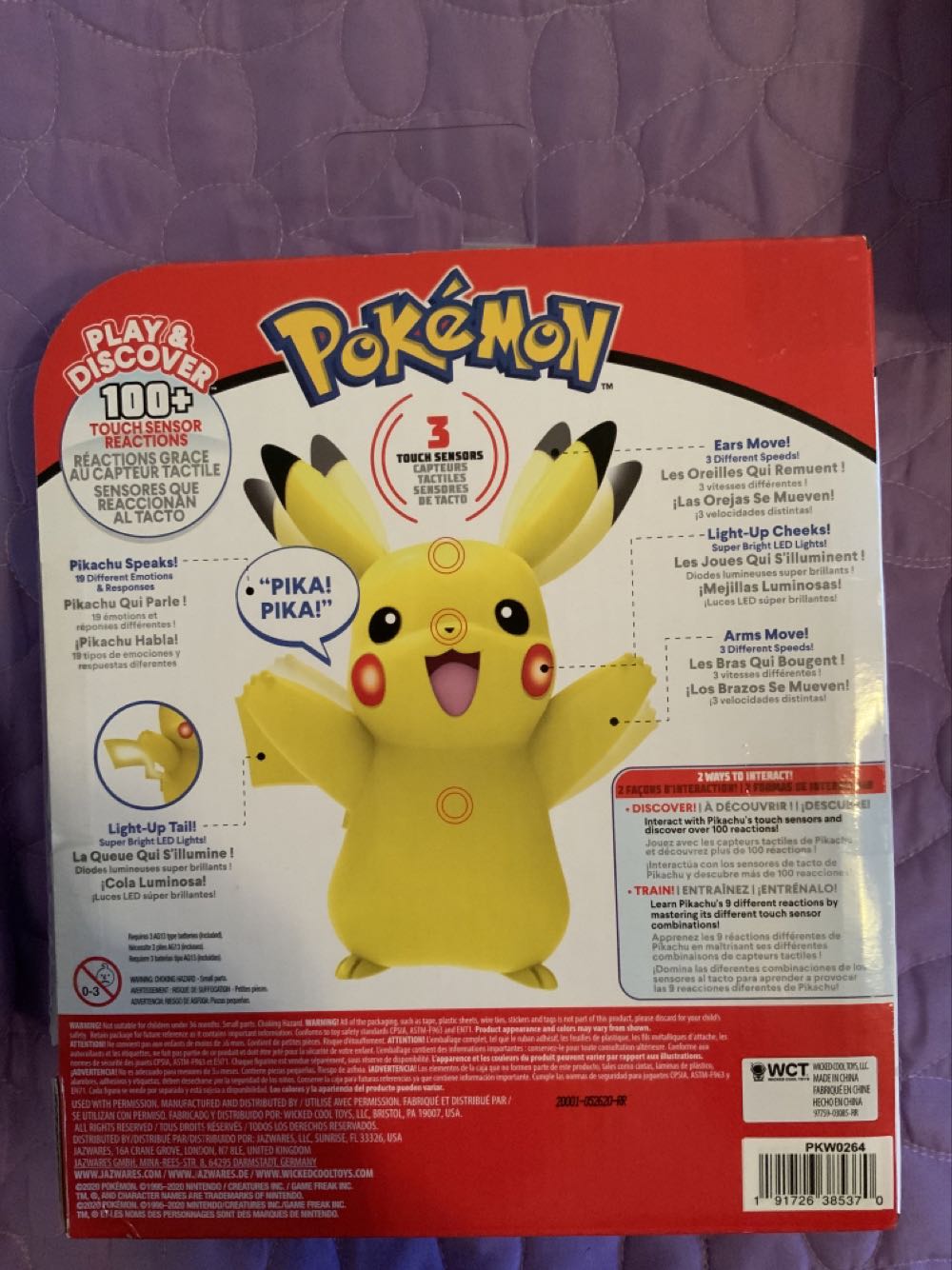 My Partner Pikachu - Pokémon vinyl figure collectible [Barcode 191726385370] - Main Image 2