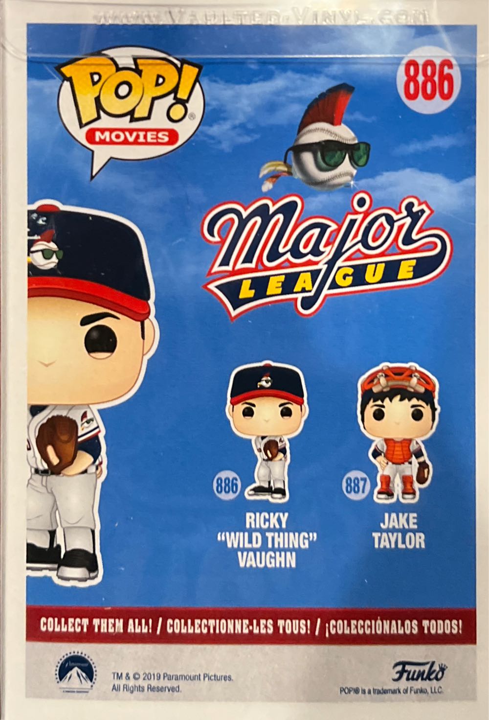 Ricky “Wild Thing” Vaughn $80 - Funko vinyl figure collectible [Barcode 889698453998] - Main Image 3