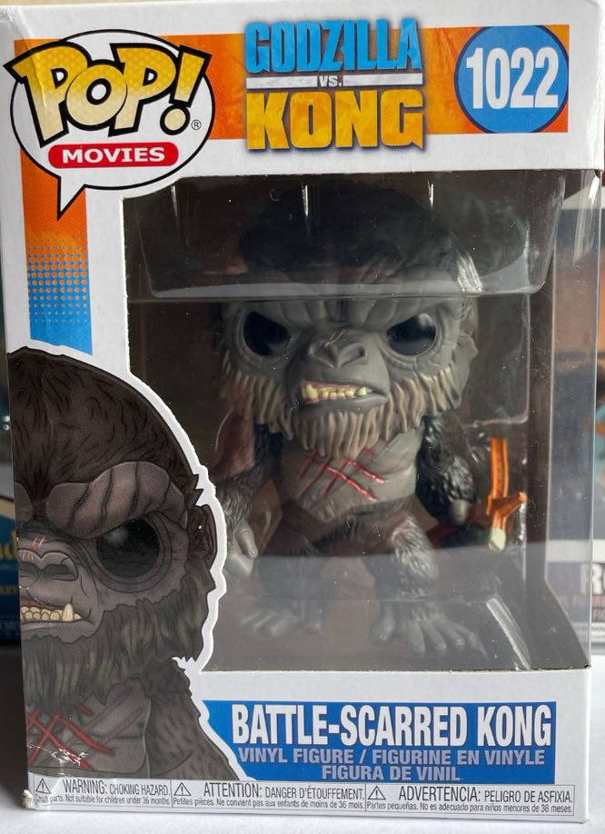 Funko Pop! Godzilla Vs Kong: Battle-Scarred Kong - Godzilla vinyl figure collectible [Barcode 889698509541] - Main Image 4