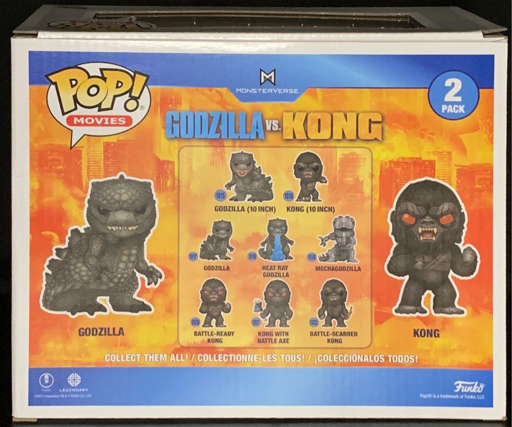 Funko Pop! Movies Godzilla Vs. Kong: Godzilla & Kong (2 Pack - Godzilla vinyl figure collectible [Barcode 889698526975] - Main Image 2