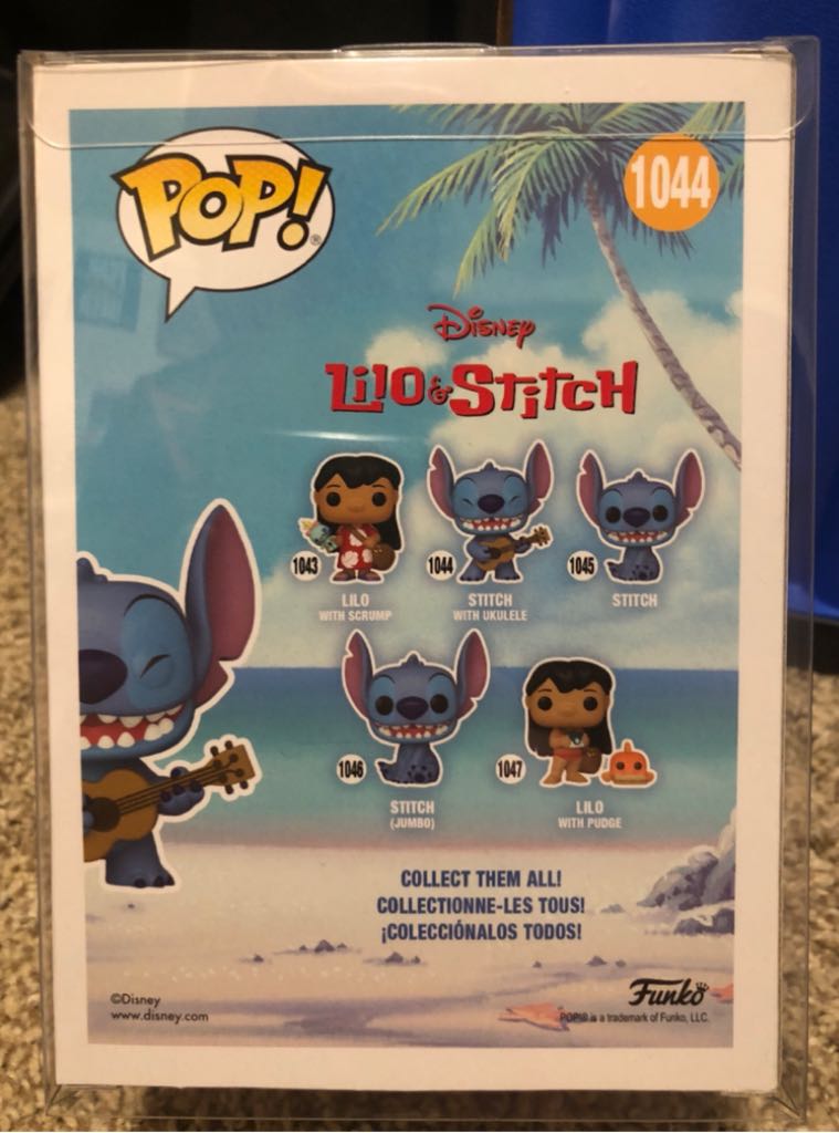 Stitch With Ukelele 1044 - Lilo and Stitch vinyl figure collectible [Barcode 889698556156] - Main Image 2