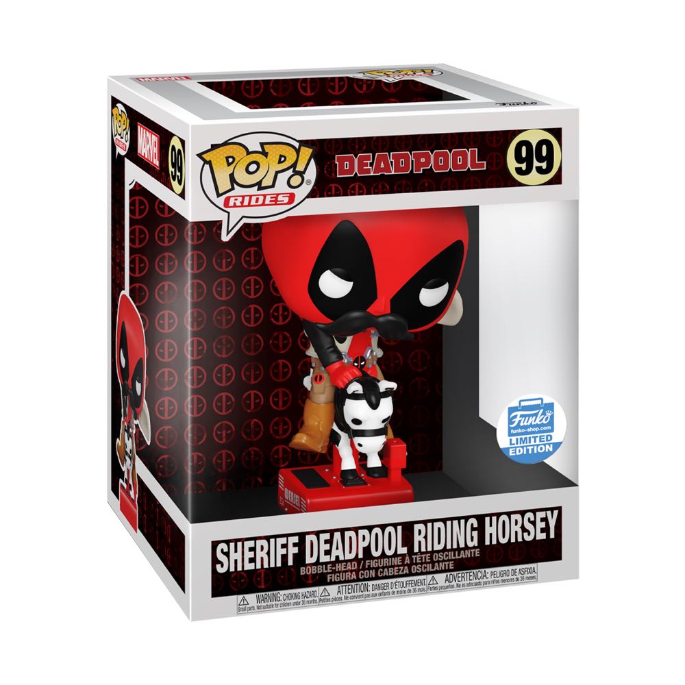 Sheriff Deadpool Riding Horsey - Deadpool vinyl figure collectible [Barcode 889698512923] - Main Image 4