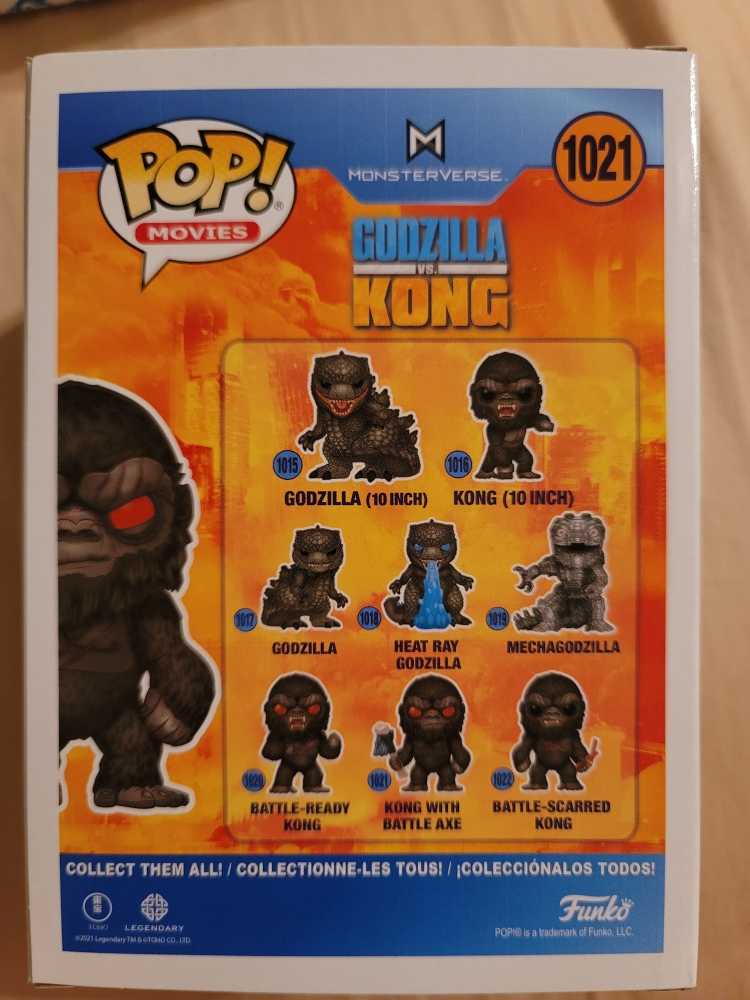 Godzilla vs King: Kong with Battle Axe (Flocked) - King Kong vinyl figure collectible [Barcode 889698556019] - Main Image 3
