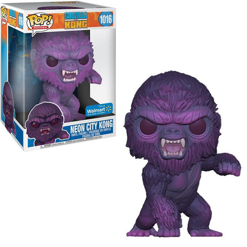 Funko Pop! Movies Godzilla Vs. Kong: Neon City Kong (Jumbo) - King Kong vinyl figure collectible [Barcode 889698517324] - Main Image 2