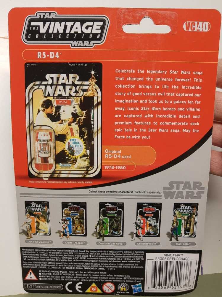Star Wars The Vintage Collection - R5-D4 - Star Wars vinyl figure collectible [Barcode 653569621638] - Main Image 2