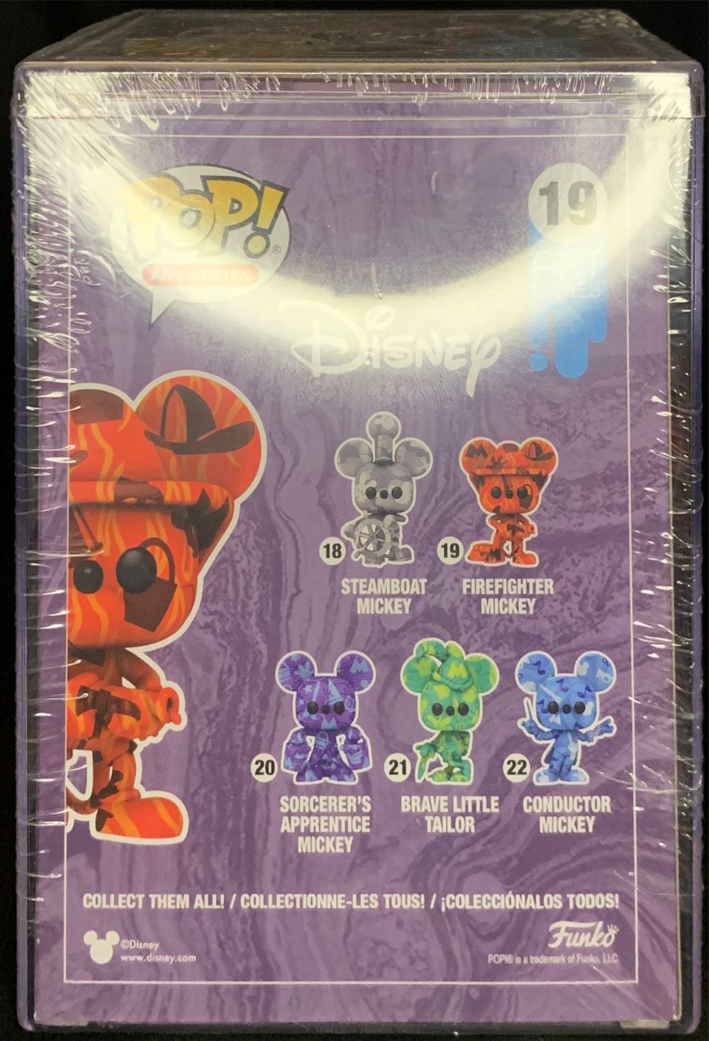 19 Firefighter Mickey (Art Series) - Disney vinyl figure collectible [Barcode 889698550765] - Main Image 2