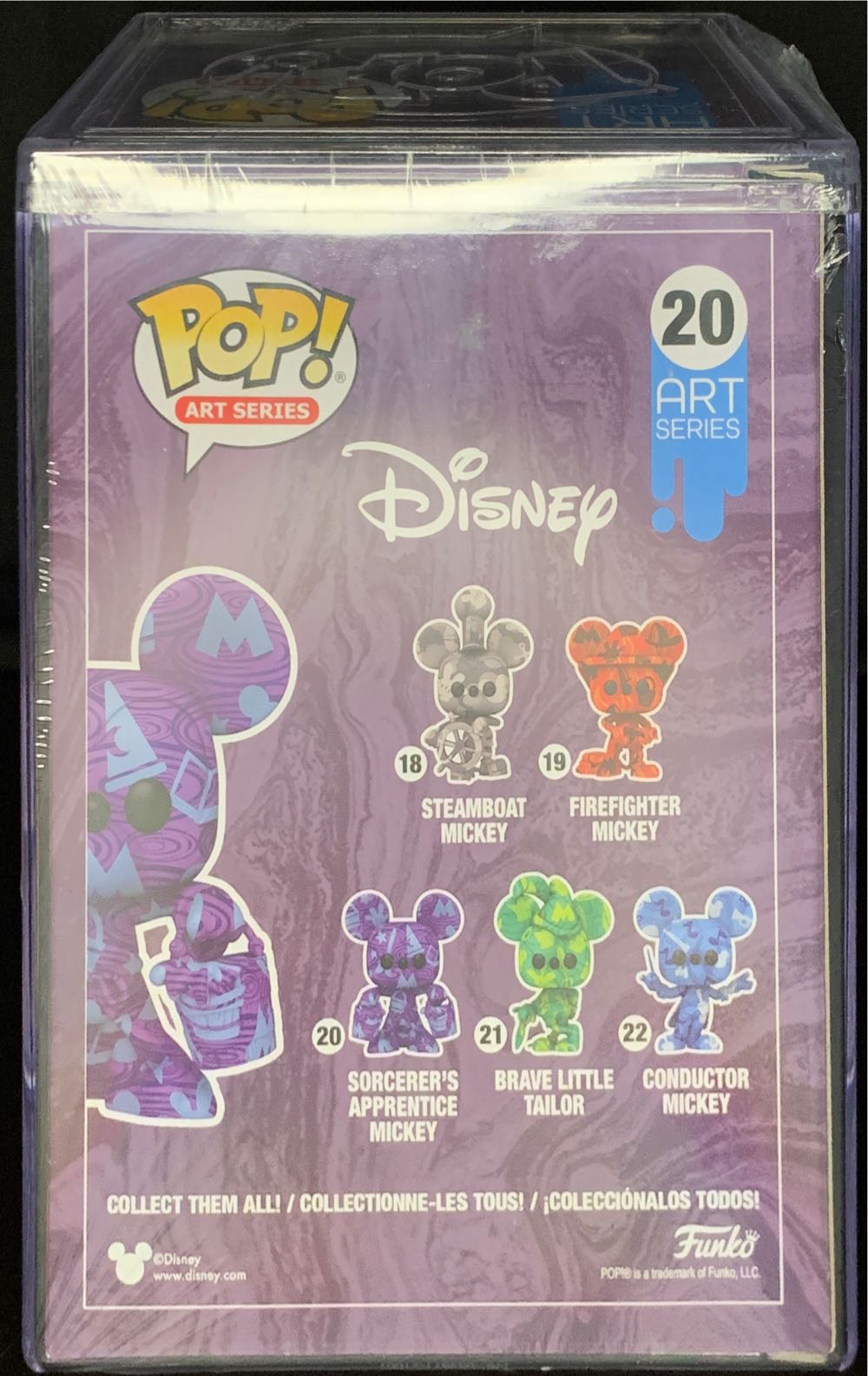 20 Sorcerer’s Apprentice Mickey (Art Series) - Disney vinyl figure collectible [Barcode 889698550772] - Main Image 2