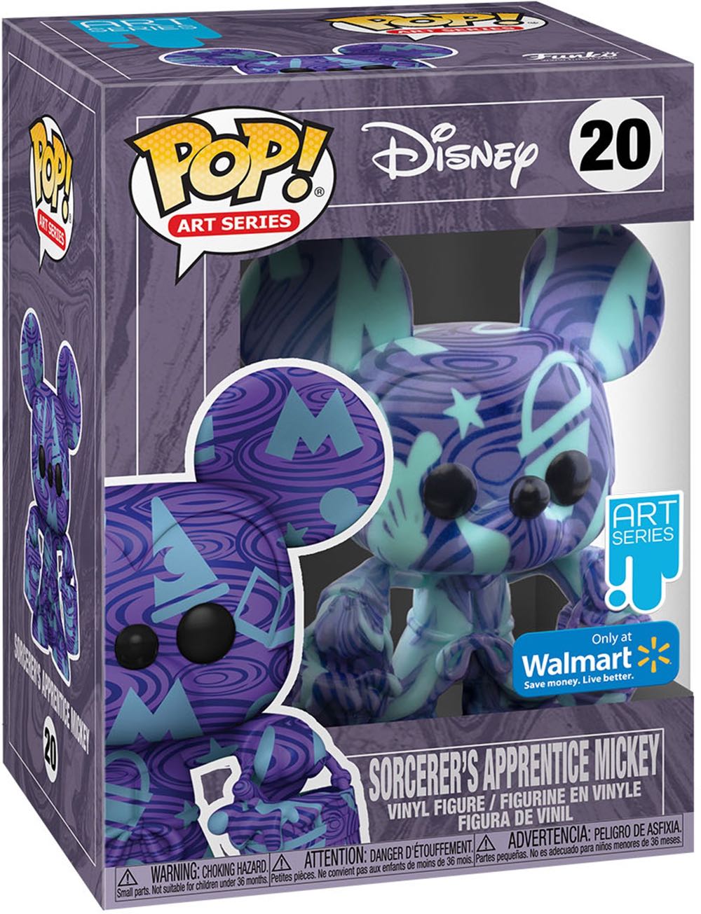 20 Sorcerer’s Apprentice Mickey (Art Series) - Disney vinyl figure collectible [Barcode 889698550772] - Main Image 3