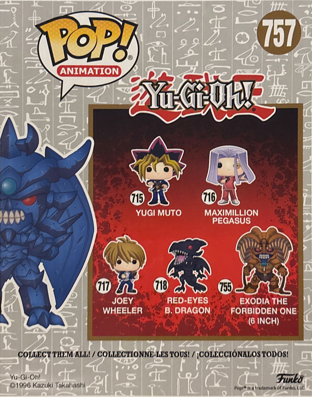 Yugioh: Obelisk The Tormentor, #757  vinyl figure collectible [Barcode 889698475693] - Main Image 3