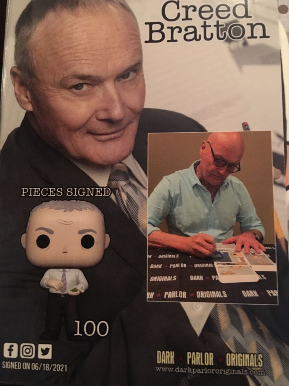 Creed Bratton (With Mung Beans) - Funko vinyl figure collectible [Barcode 889698556378] - Main Image 4