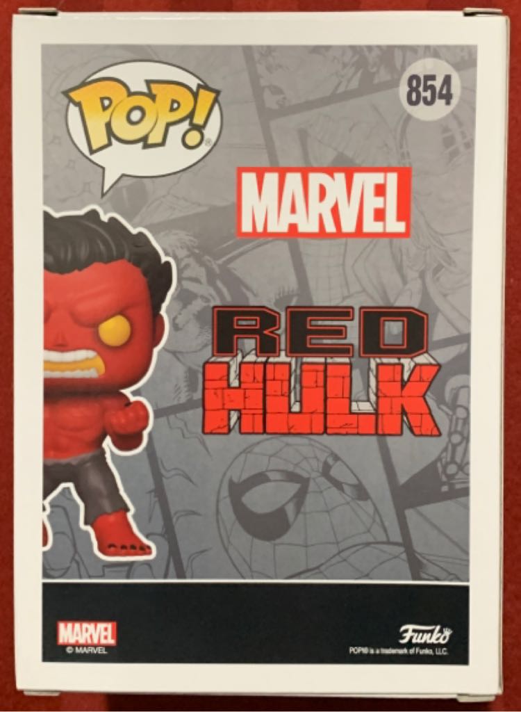 Red Hulk - Glow Chase Limited Edition - Marvel Universe vinyl figure collectible [Barcode 889698550840] - Main Image 2