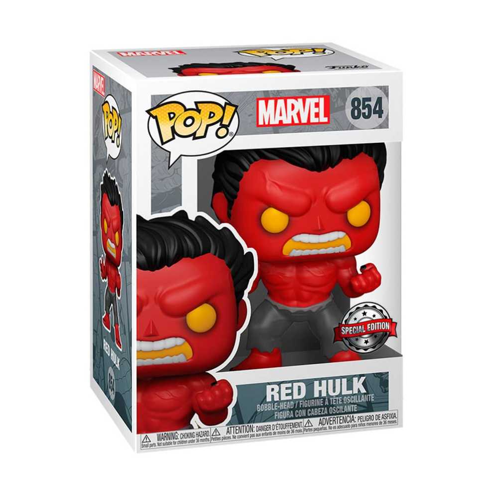 Red Hulk - Glow Chase Limited Edition - Marvel Universe vinyl figure collectible [Barcode 889698550840] - Main Image 3