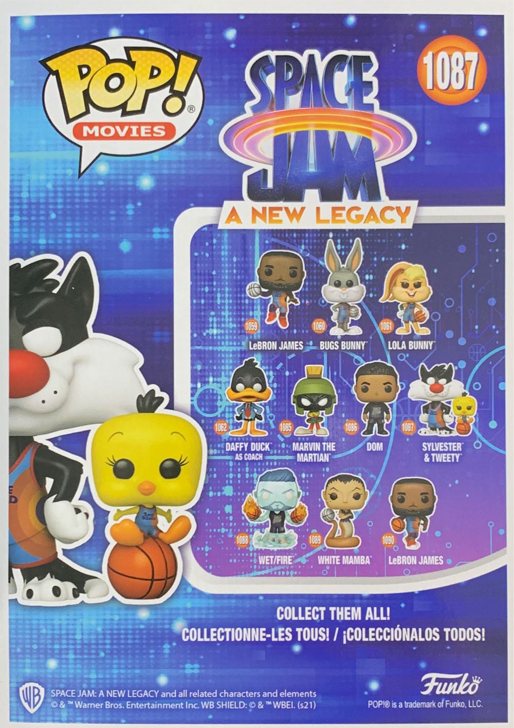 Space Jam 1087 - Sylvester & Tweety - Space Jam: A New Legacy vinyl figure collectible [Barcode 889698562287] - Main Image 2