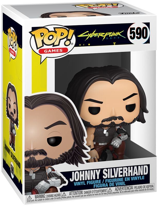 Cyberpunk -590- Johnny Silverhand (Crouching) - Cyberpunk 2077 vinyl figure collectible [Barcode 889698471619] - Main Image 3