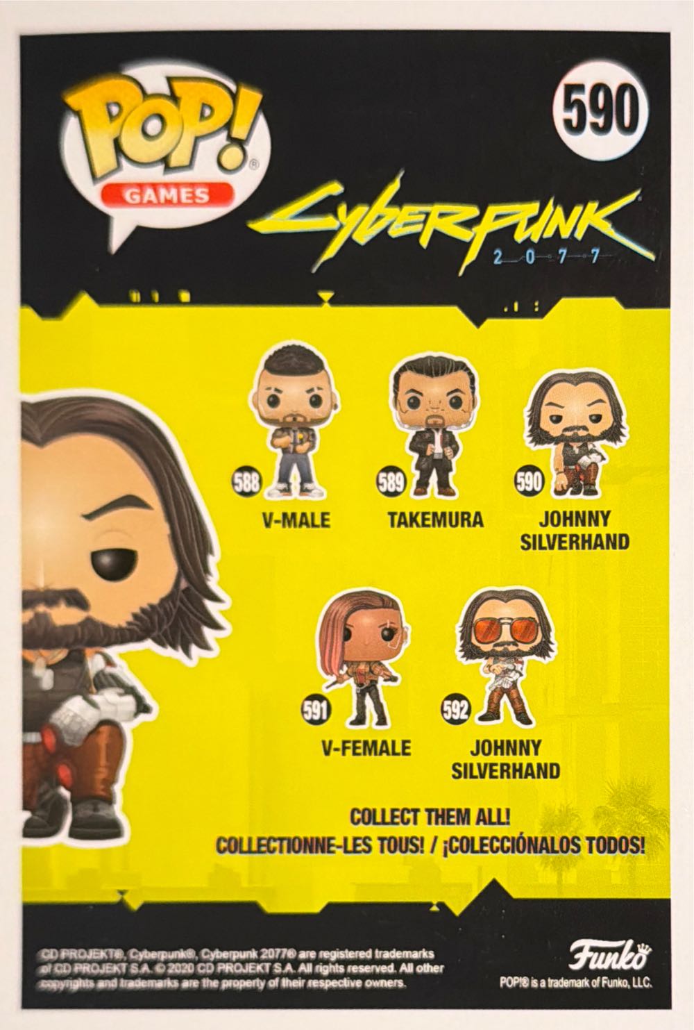 Cyberpunk -590- Johnny Silverhand (Crouching) - Cyberpunk 2077 vinyl figure collectible [Barcode 889698471619] - Main Image 4