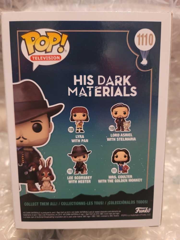 His Dark Materials: Lee Scorsbey w/ Hester, #1110 - His Dark Materials vinyl figure collectible [Barcode 889698552226] - Main Image 3