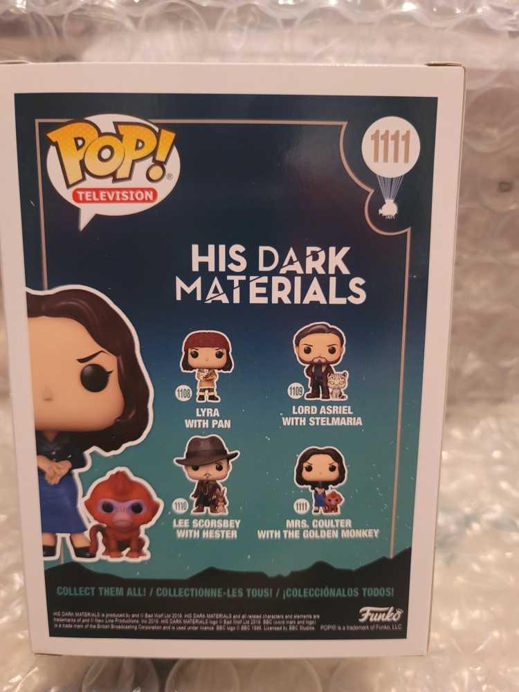 His Dark Materials: Mrs. Coulter w/ The Golden Monkey, #1111 - His Dark Materials vinyl figure collectible [Barcode 889698552257] - Main Image 3