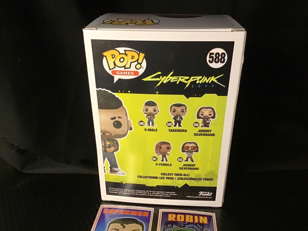 FUNKO POP! #588 V-MALE CYBERPUNK 2077 GLOWS IN THE DARK GAMESTOP EXCLUSIVE  vinyl figure collectible [Barcode 889698480154] - Main Image 2
