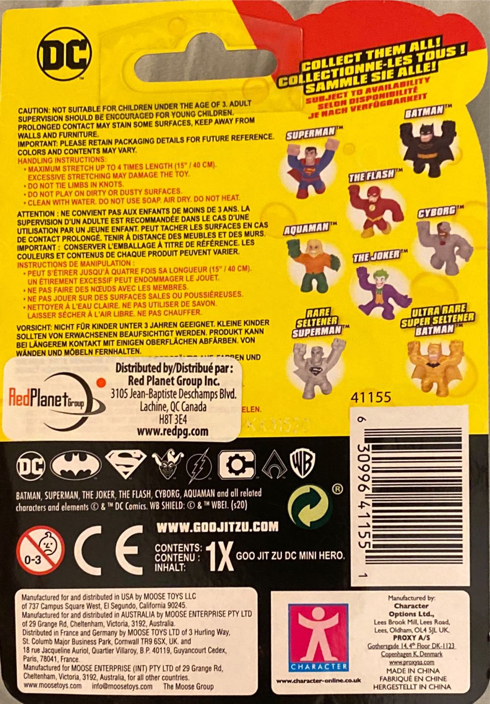 Heroes Of Goo Batman Pack New Heroes Of Goo Jit Zu Minis Dc Hero Pack Stretchy - Batman vinyl figure collectible [Barcode 630996411551] - Main Image 2