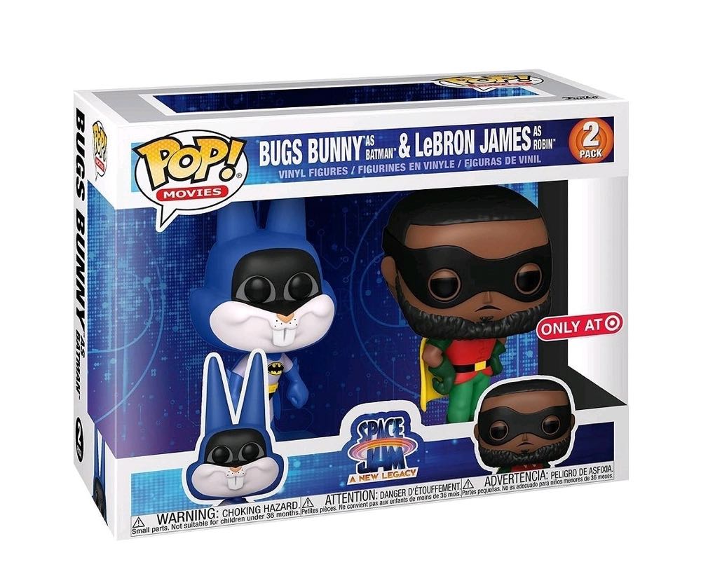Bugs Bunny As Batman & Lebron James As Robin - 2 Pack (space Jam A New Legacy) Funko Pop Movies - Space Jam: A New Legacy vinyl figure collectible [Barcode 889698562317] - Main Image 3