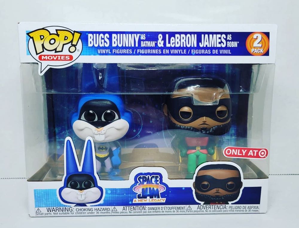 Bugs Bunny As Batman & Lebron James As Robin - 2 Pack (space Jam A New Legacy) Funko Pop Movies - Space Jam: A New Legacy vinyl figure collectible [Barcode 889698562317] - Main Image 4
