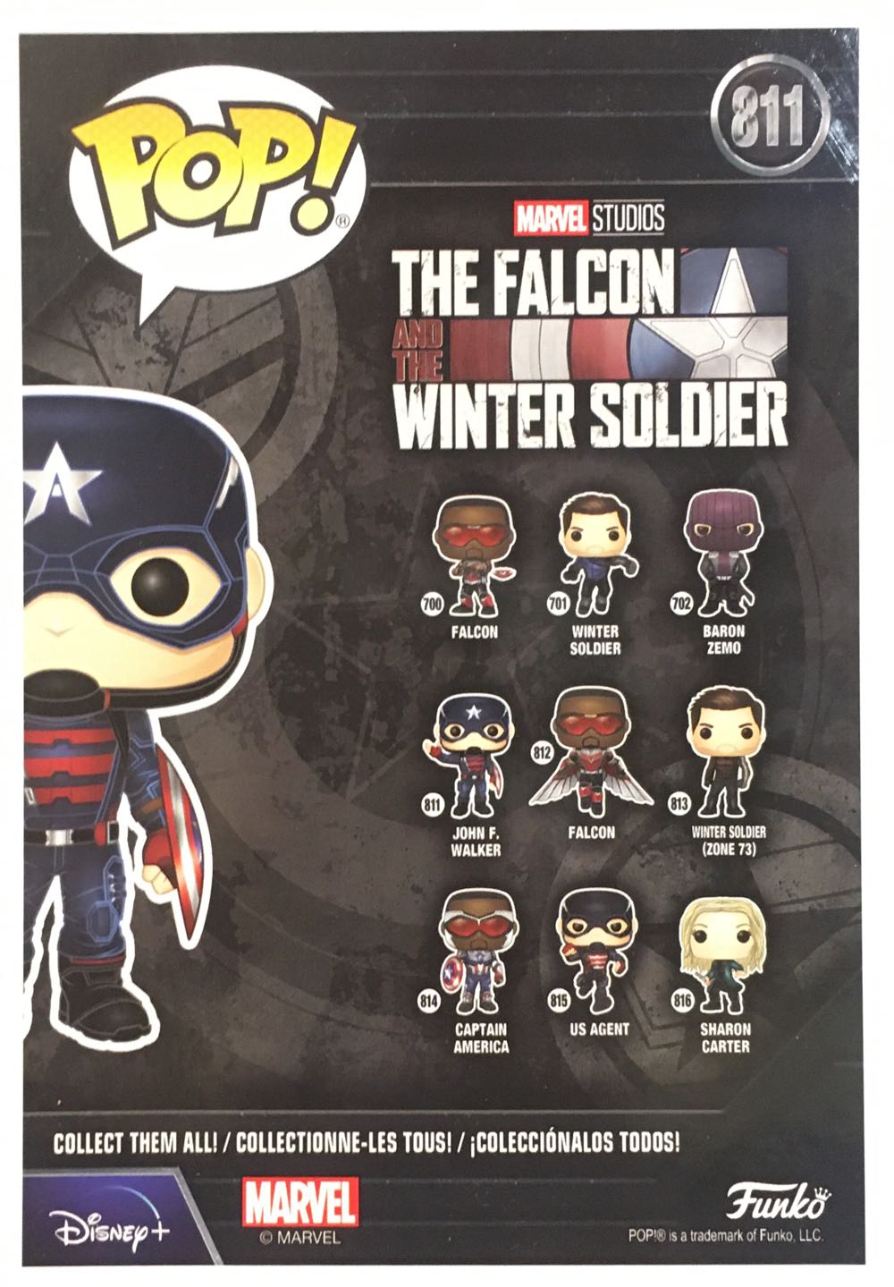 Captain America: John F. Walker, #811 - Marvel Universe vinyl figure collectible [Barcode 889698516273] - Main Image 3