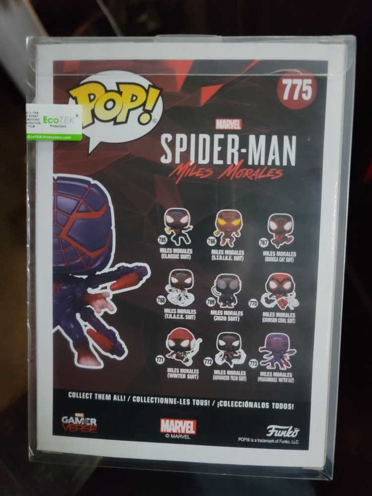 Spider-Man Miles Morales- Programmable Matter Suit (glow In The Dark) - Spider-Man vinyl figure collectible [Barcode 889698544368] - Main Image 3