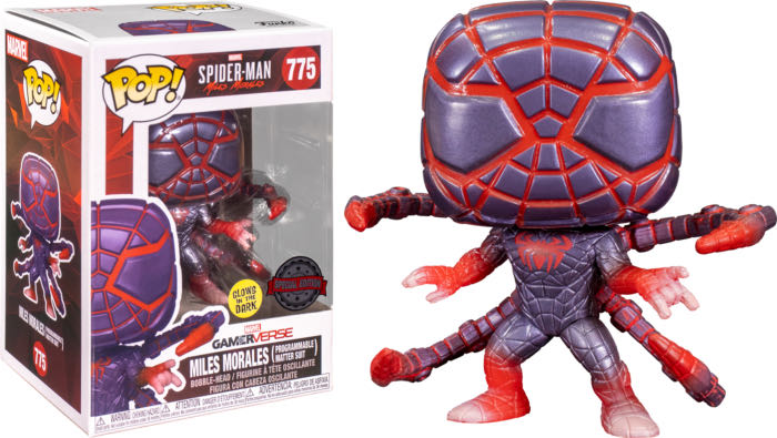 Spider-Man Miles Morales- Programmable Matter Suit (glow In The Dark) - Spider-Man vinyl figure collectible [Barcode 889698544368] - Main Image 4