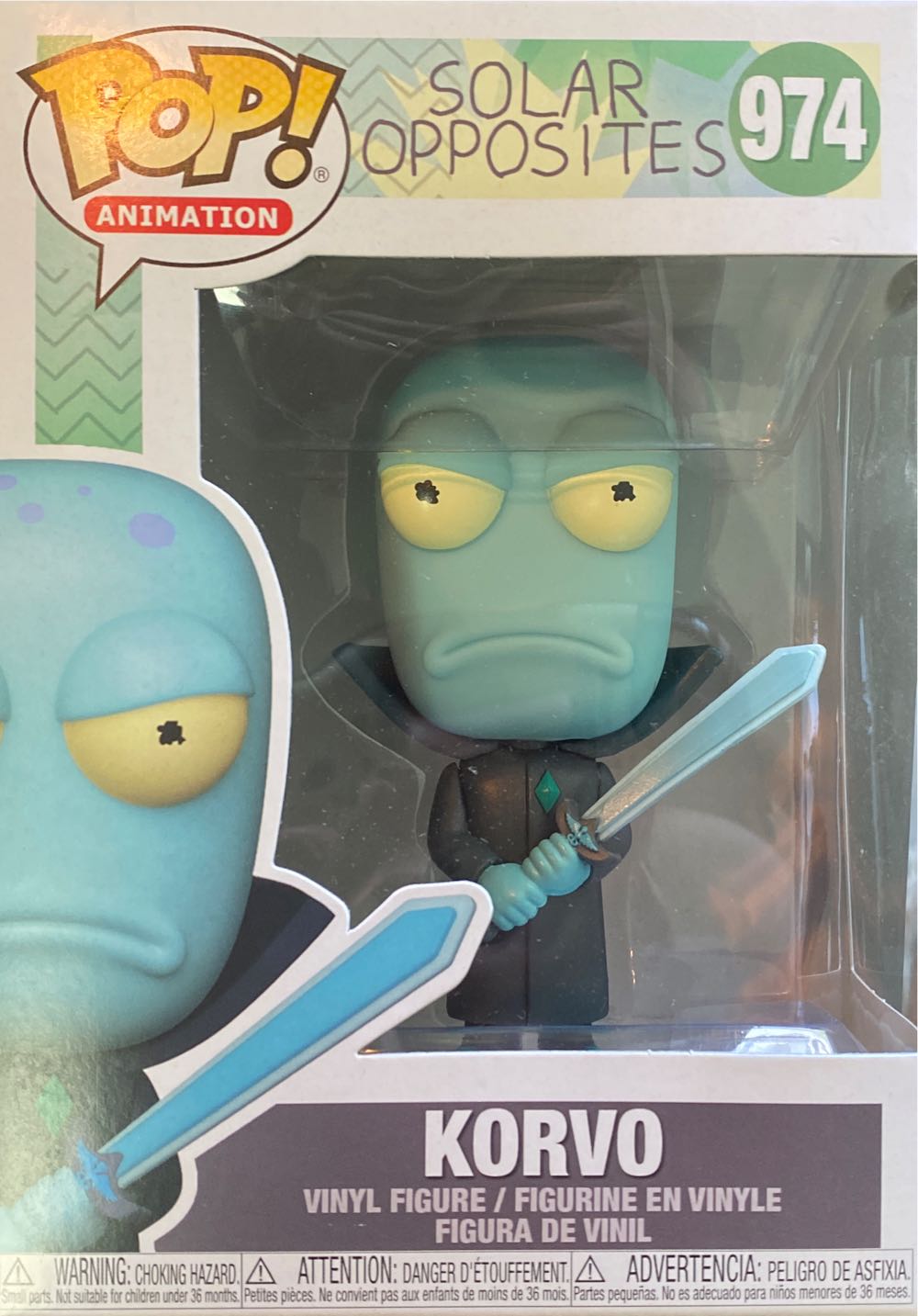 Korvo - Solar Opposites vinyl figure collectible [Barcode 889698557948] - Main Image 2