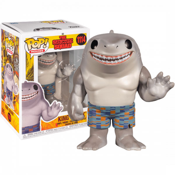 #1114 Movies: The Suicide Squad: King Shark - DC Universe vinyl figure collectible [Barcode 889698560191] - Main Image 3