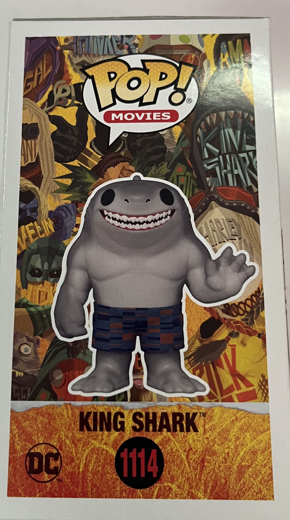 #1114 Movies: The Suicide Squad: King Shark - DC Universe vinyl figure collectible [Barcode 889698560191] - Main Image 4