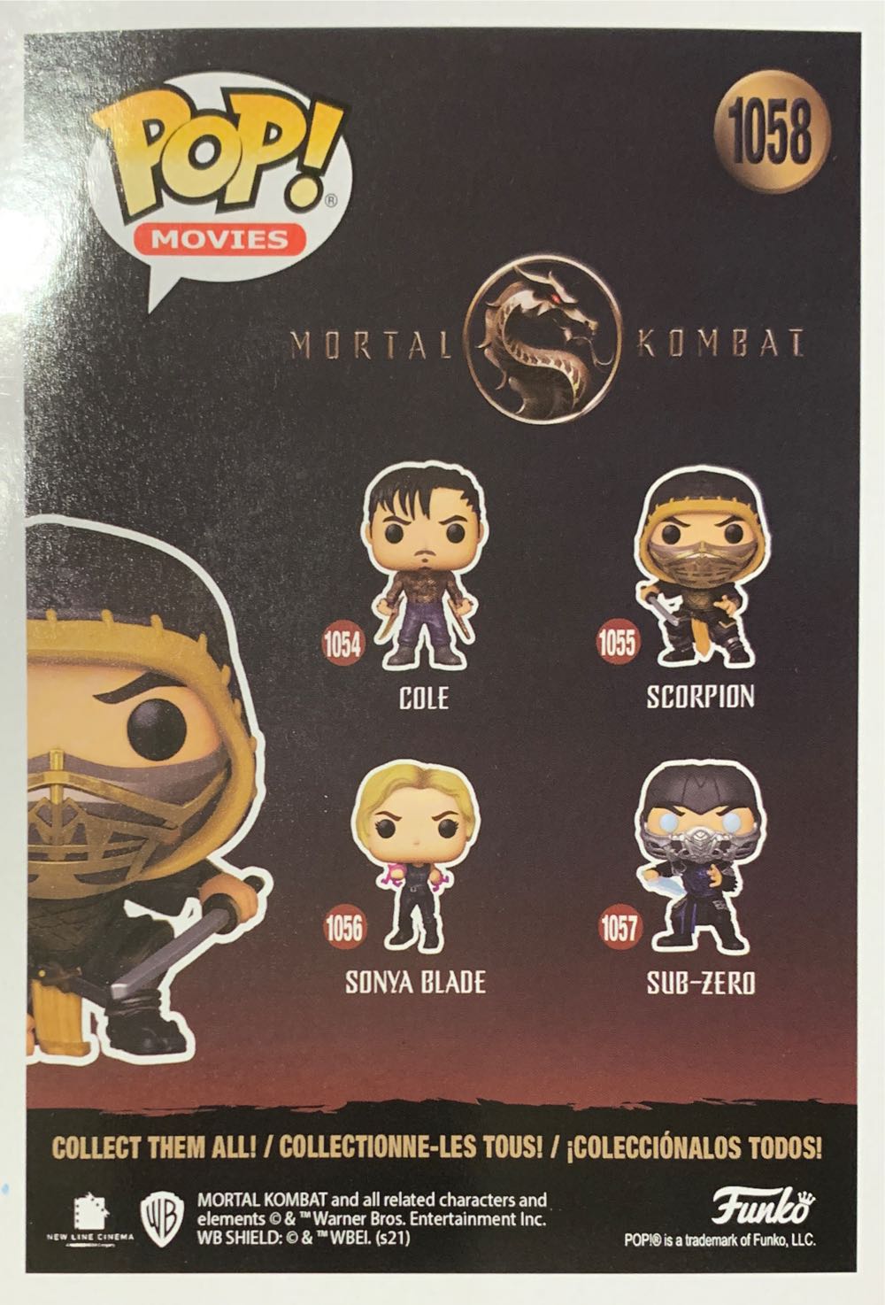 MK: Scorpion - Mortal Kombat vinyl figure collectible [Barcode 889698542968] - Main Image 2