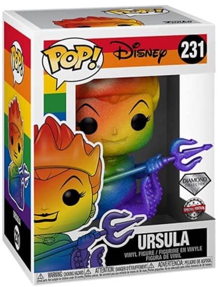Ursula Rainbow [Diamond Glitter Collection] (Hot Topic Exclusive) - Disney Villains vinyl figure collectible [Barcode 889698561280] - Main Image 2