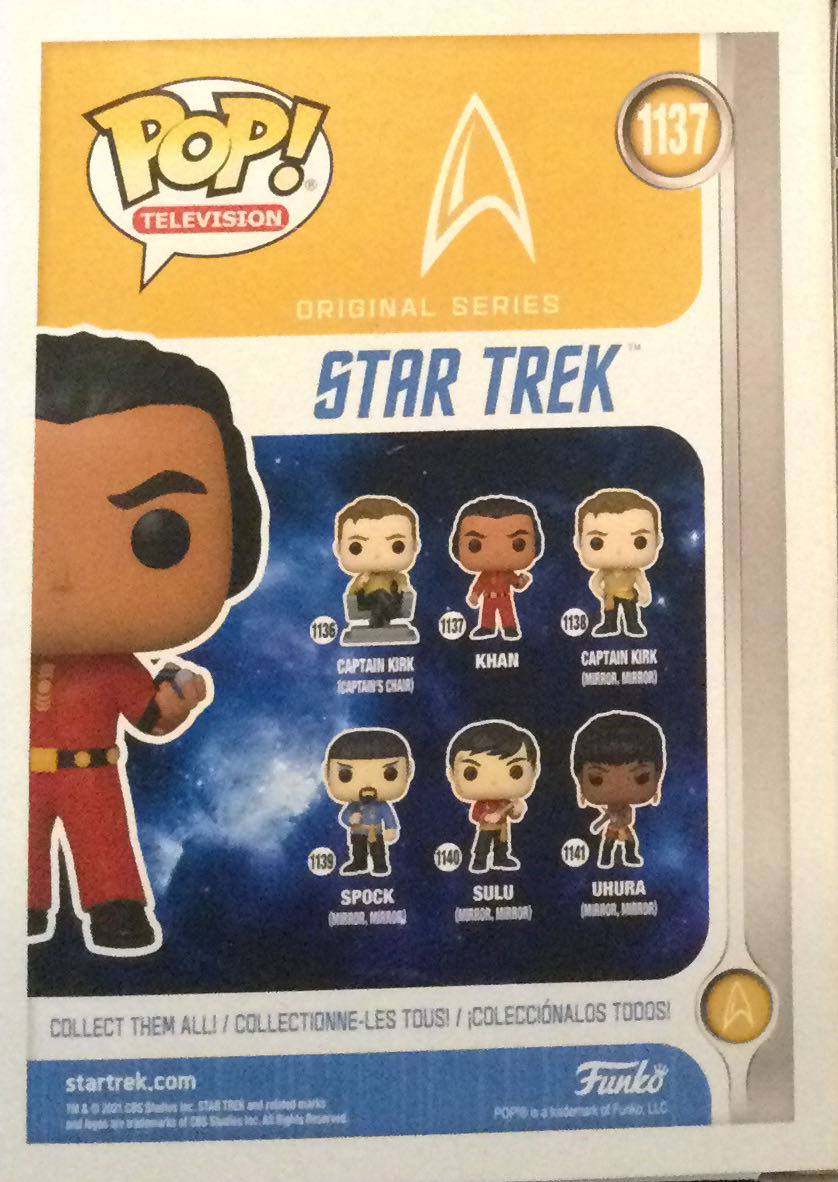 Khan - Star Trek vinyl figure collectible [Barcode 889698558051] - Main Image 2