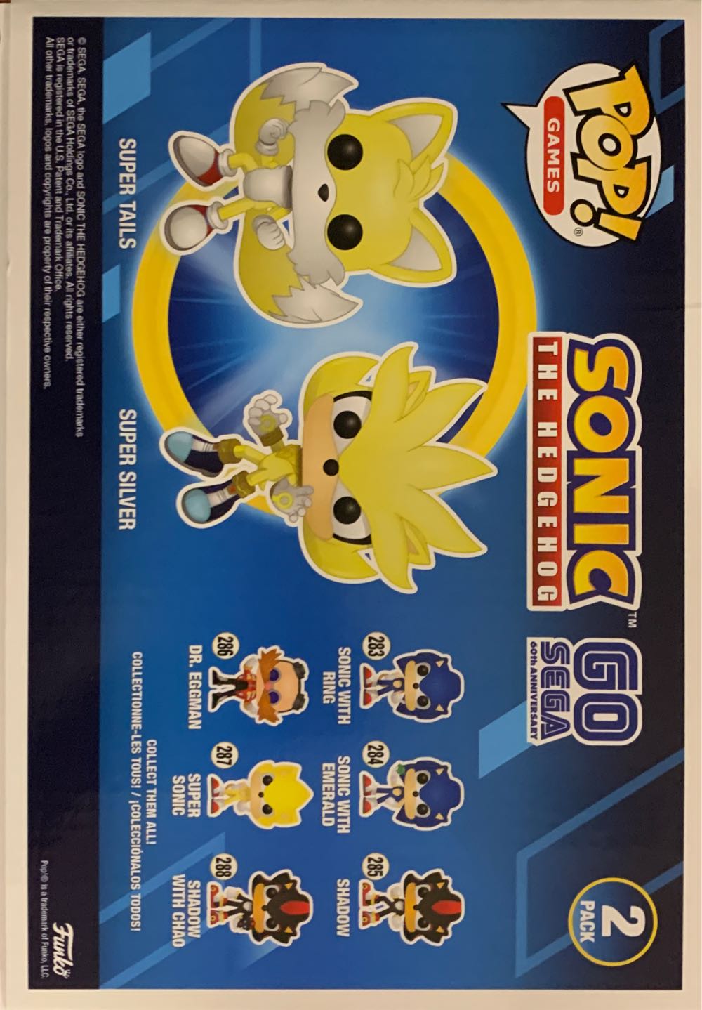 Super Tails and Super Silver - Sonic the Hedgehog vinyl figure collectible [Barcode 889698482837] - Main Image 2