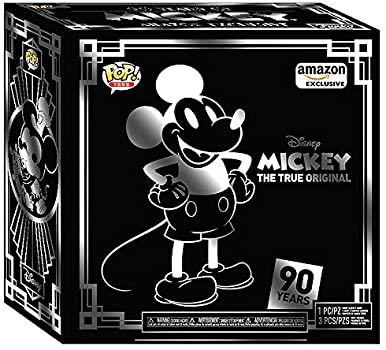Mickey Mouse Silver 3-Pack with T-Shirt Bundle (Amazon Exclusive) - Disney vinyl figure collectible [Barcode 889698365178] - Main Image 3