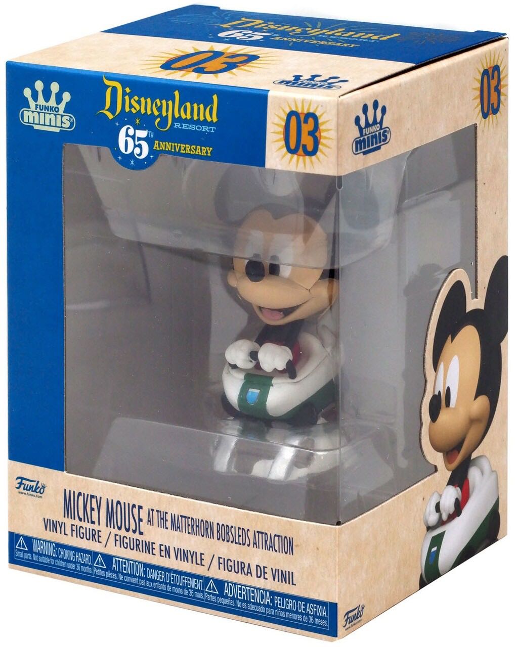 Mickey Mouse At The Matterhorn Bobsleds Attraction - Disney - Disneyland Resort (65th Anniversary) FUNKOPOP Funko Minis #minis - Disney Parks vinyl figure collectible [Barcode 889698503808] - Main Image 2