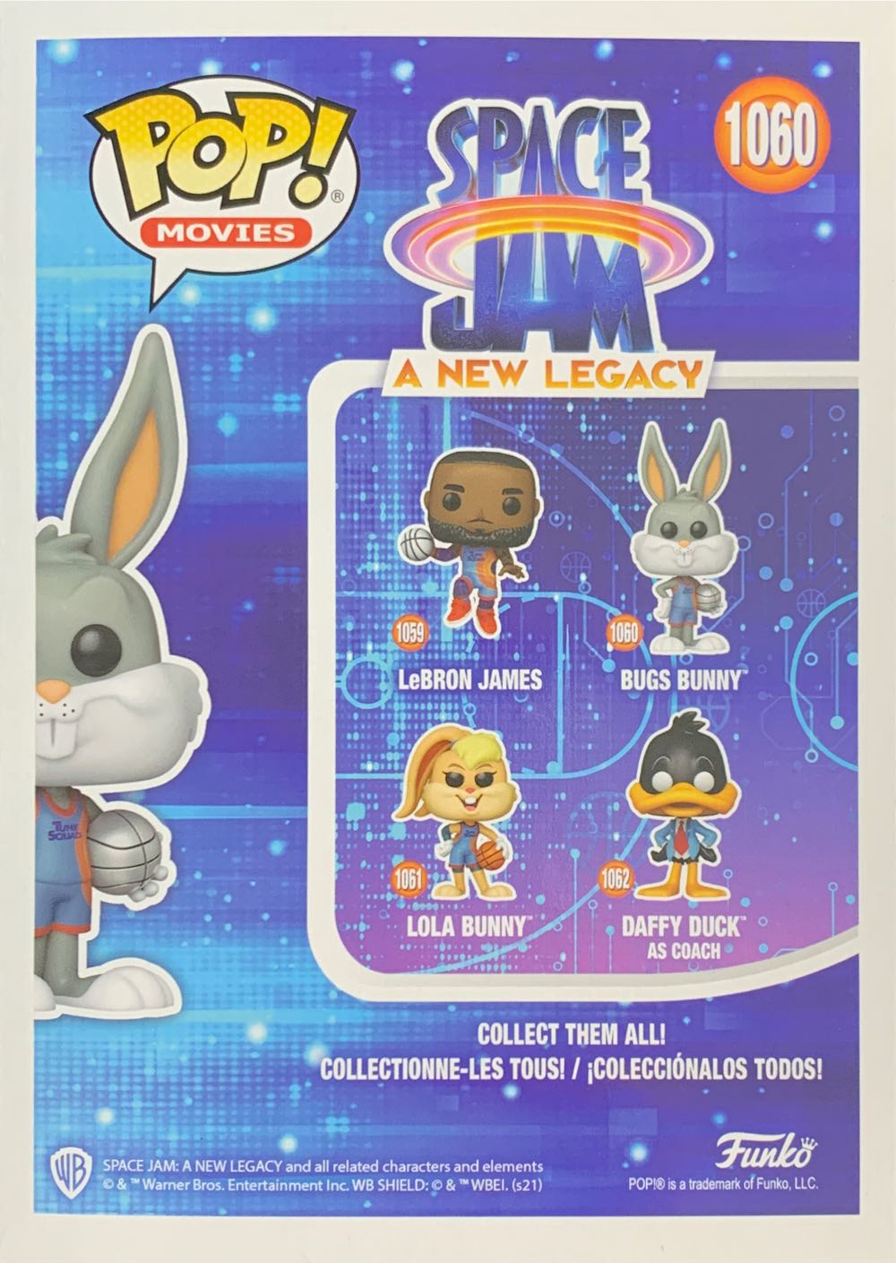 Space Jam 1060 - Bugs Bunny - Space Jam: A New Legacy vinyl figure collectible [Barcode 889698559768] - Main Image 2